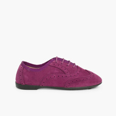 Chaussures Blucher pour Filles Violet