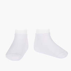 Chaussettes invisibles en coton stretch Blanc