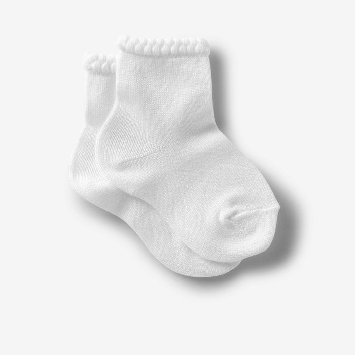 Chaussettes bebe bordure en relief Chaussette courte bebe Condor