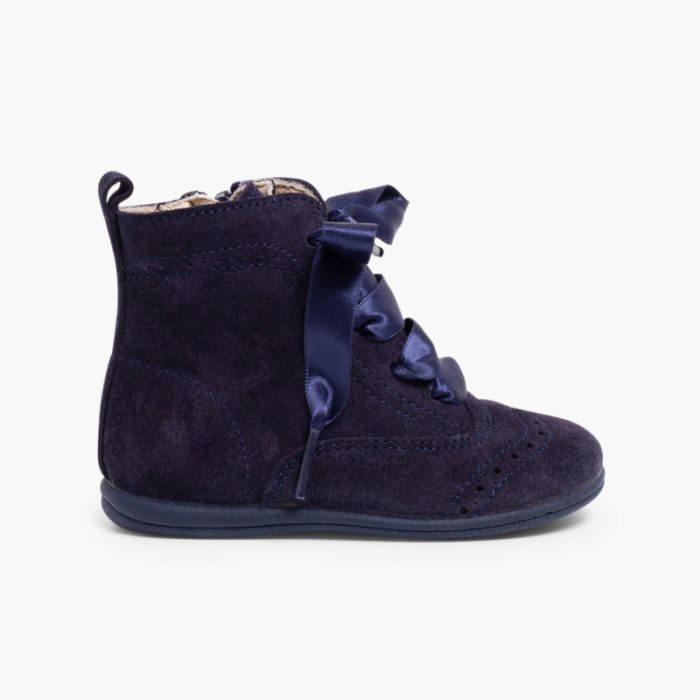 Acheter Bottines en suede a lacet pour fille pour l Automne Hiver