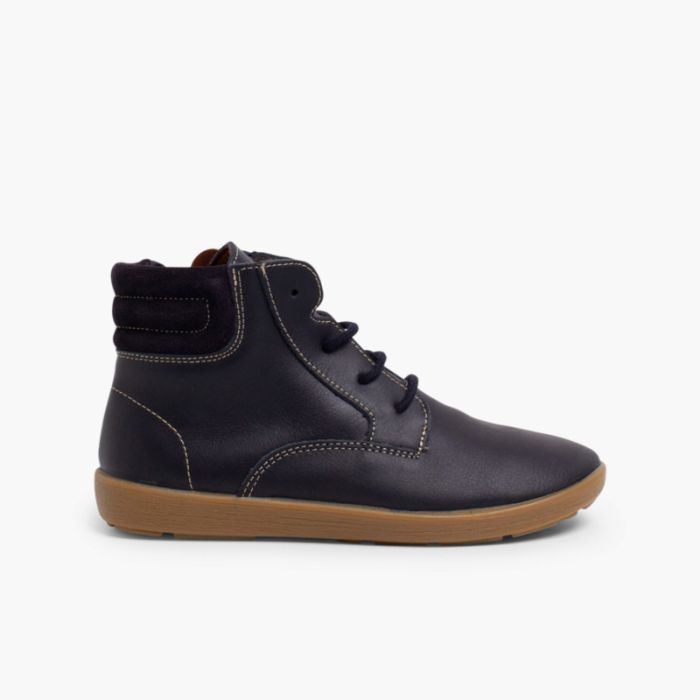 Bottines en cuir lavable garcon