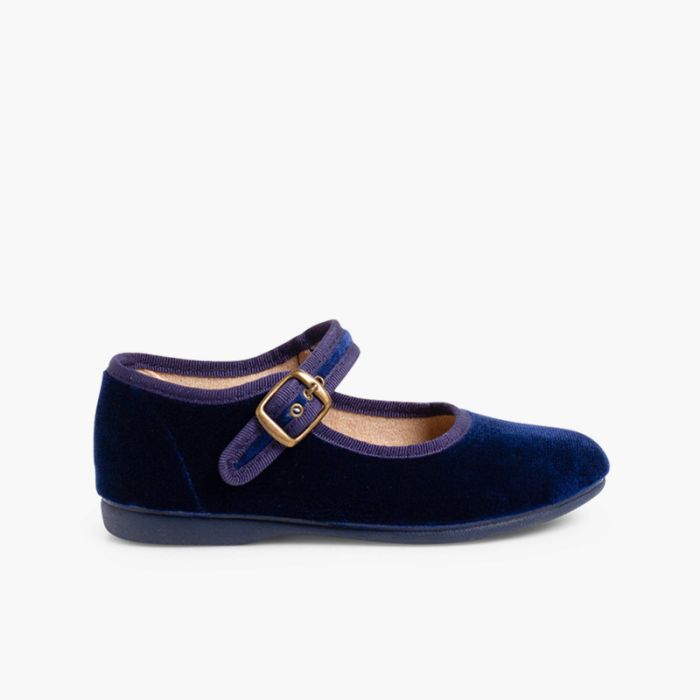 Chaussures en Velours avec fermeture a boucle Pisamonas