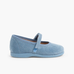 Chaussures à boucle et à scratch Bamara  Bleu azur