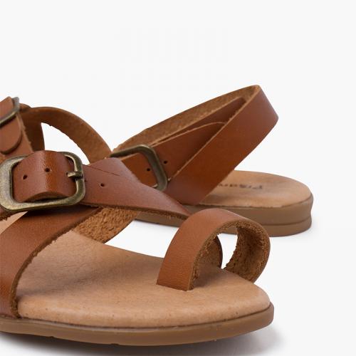 Sandales entredoigt cuir femme outlet